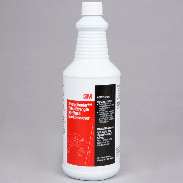 3M 16861 Sharpshooter 1 qt. / 32 oz. Extra Strength No-Rinse Mark Remover - 12/Case