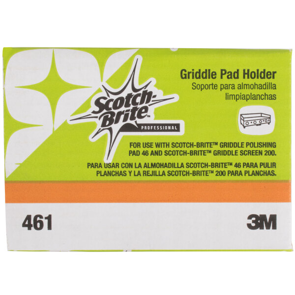 3M 461 ScotchBrite™ Griddle Pad Holder with Polishing Pad and Screen