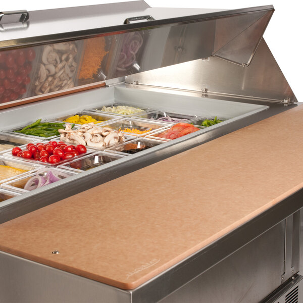 Dual Sided Refrigerated Sandwich Prep Table, Food Prep Table With Cooler
