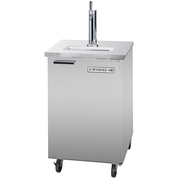 Beverage-Air DD24HC-1-S Single Tap Kegerator Beer Dispenser - Stainless Steel, (1) 1/2 Keg Capacity