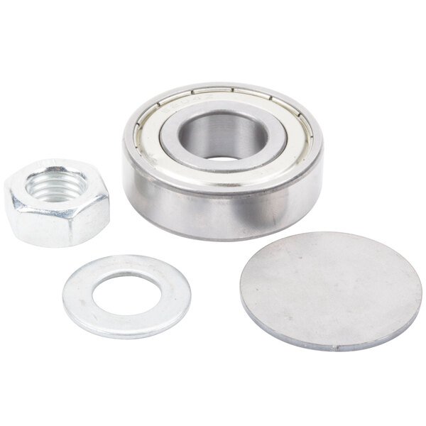 An Avantco gear axle and bearing assembly with a nut.