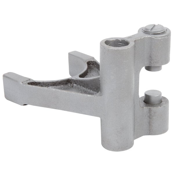 A metal Avantco fork clamp with two holes and screws.