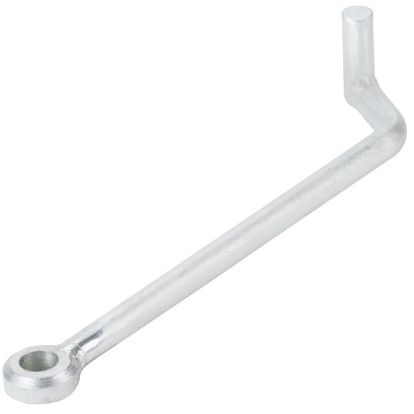 An Avantco silver metal pull rod with a handle.