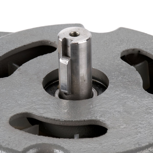 The 110V motor for an Avantco mixer with a metal gear in the center.