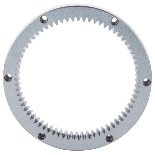 An Avantco turning plate gear with a metal ring on it.