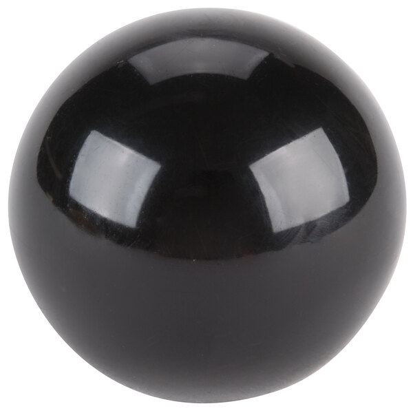 An Avantco black and white ball bowl lift handle.