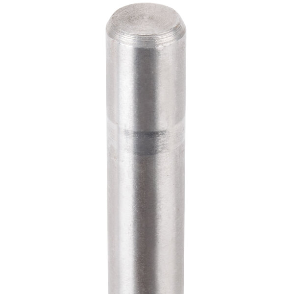 A stainless steel Avantco fork axle.
