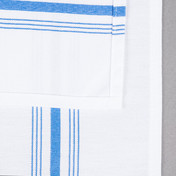Sinapi Drape Snap Drape 53771822NH062 Blue SoftWeave™ Bistro Striped Cloth Napkins ...