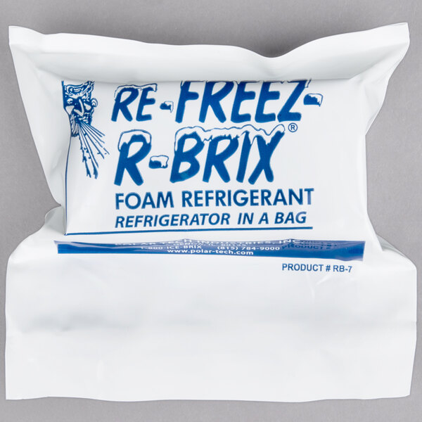 Polar Tech 7.5 oz. ReFreezRBrix Foam Freeze Pack 12/Case