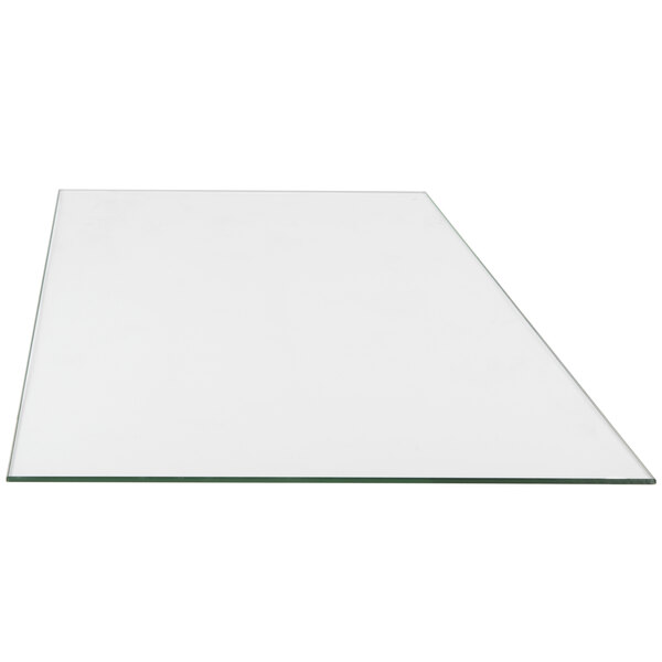 A glass side panel for an Avantco countertop food warmer.