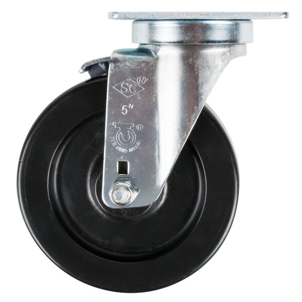 5" Replacement Swivel Plate Caster with Brake