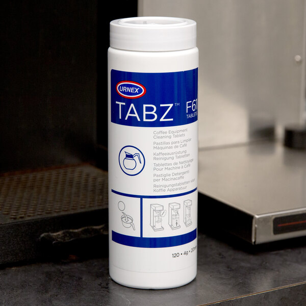 Urnex 13F61UX12012 120 ct. 4g Tabz Coffee Equipment Cleaning Tablets