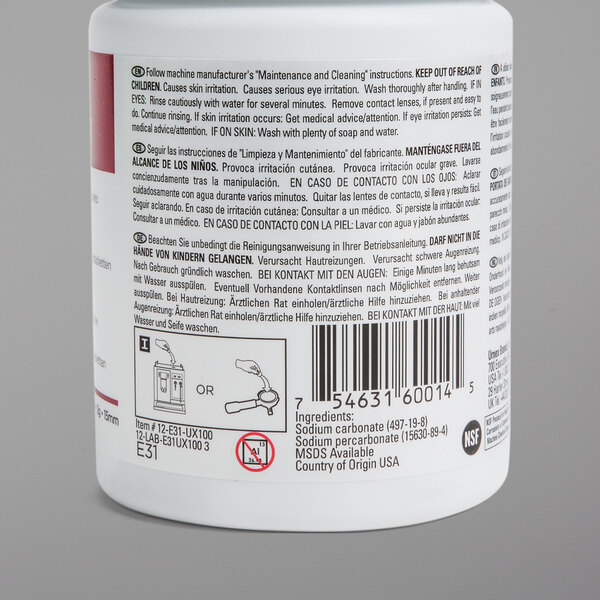 Urnex 12E31UX10012 100Count 2 Gram Cafiza Espresso Machine Cleaning