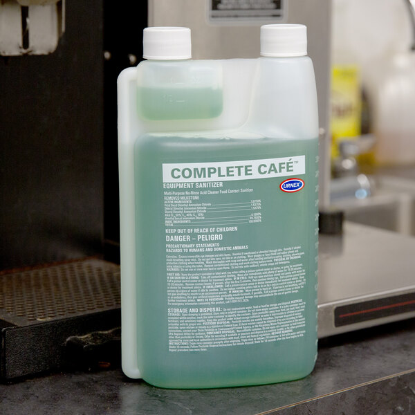 Urnex 15-CPCF6-32 1 Liter / 33. 814 oz. Complete Cafe Coffee Equipment Sanitizer