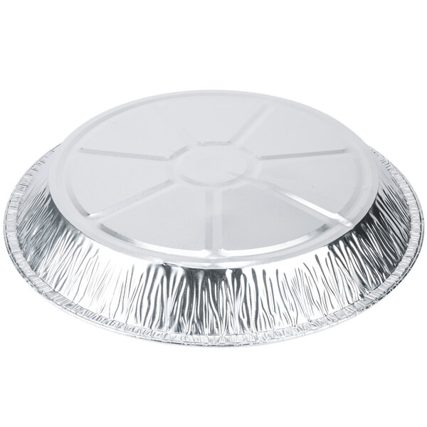 Baker's Mark 12" x 1 3/8" Extra Deep Foil Pie Pan 20/Pack