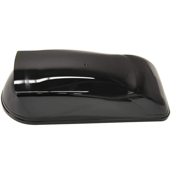 A black plastic curved lid for a Stoelting slushy machine bowl.