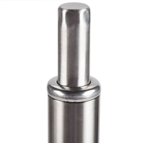 Stainless steel Regency legs for a commercial sink.