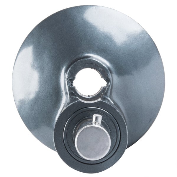 An Avantco mixing axle assembly with a round metal rod and a hole in the center.