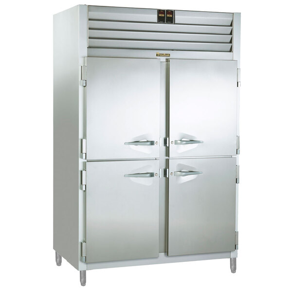 Traulsen RDT232DUT-HHS Stainless Steel 38 Cu. Ft. Two Section Half Door Reach In Refrigerator / Freezer - Specification Line