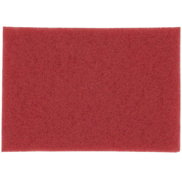 3M 5100 14" x 32" Red Buffing Pad   - 10/Case