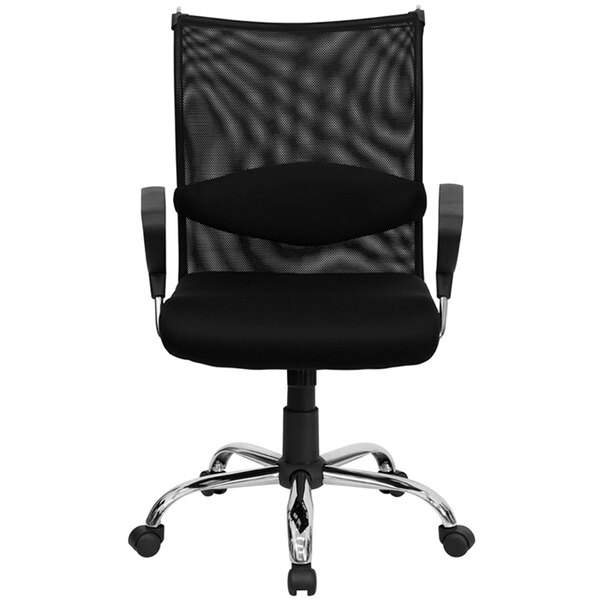 Flash Furniture BT2905GG MidBack Black Mesh Office Chair with Padded