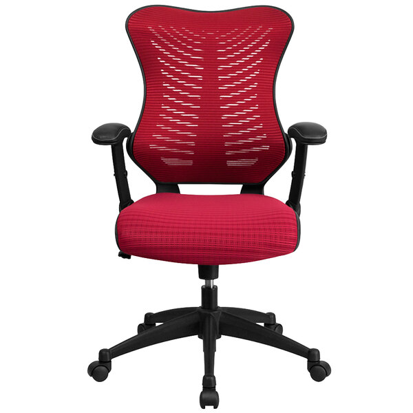 Flash Furniture BLZP806BYGG HighBack Burgundy Mesh Executive