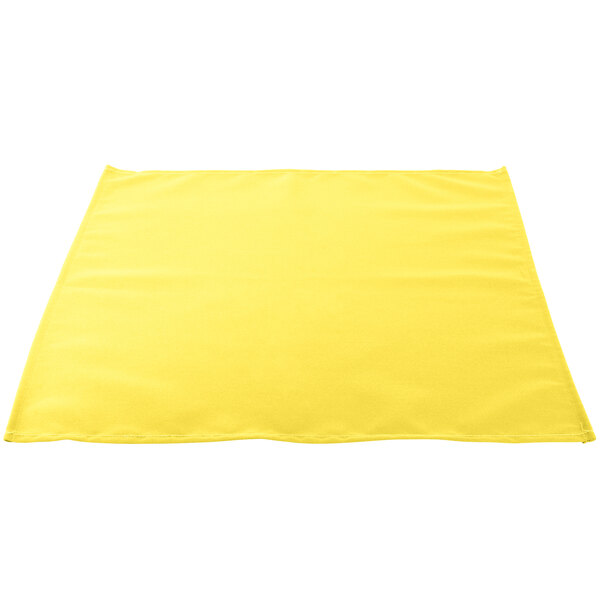 Intedge Yellow 100% Polyester Cloth Napkins, 22