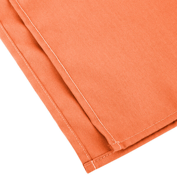 Intedge Orange 100% Polyester Cloth Napkins, 18