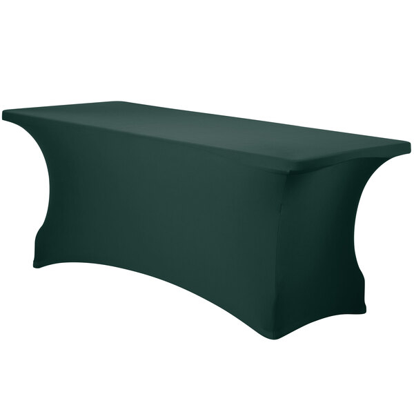 Snap Drape Contour Cover Hunter Green Spandex Table Cover