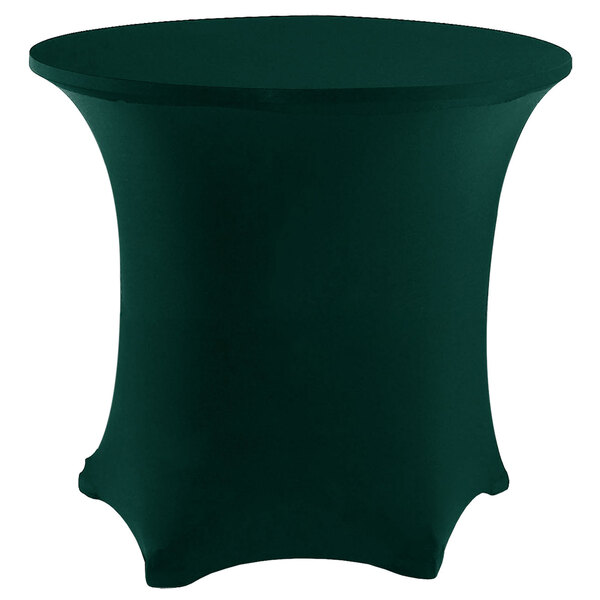 Snap Drape CN420R4830543 Contour Cover 48" Round Hunter Green Spandex