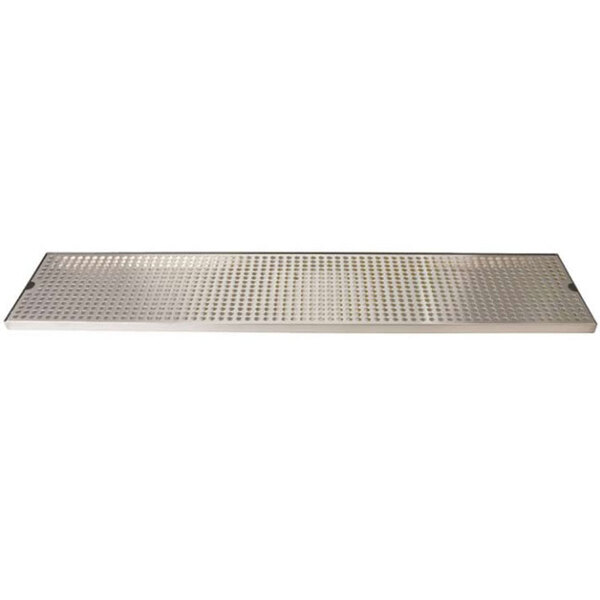 Micro Matic DP-820D-36 8" x 36" Stainless Steel Surface Mount Drip Tray with Drain