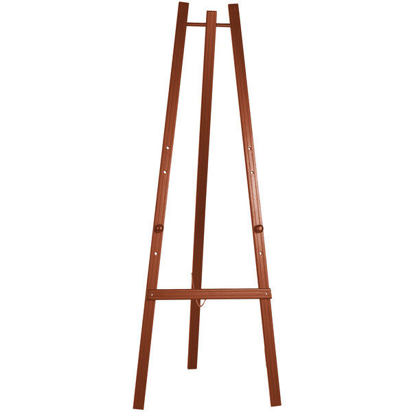 An American Metalcraft mahogany wooden easel.