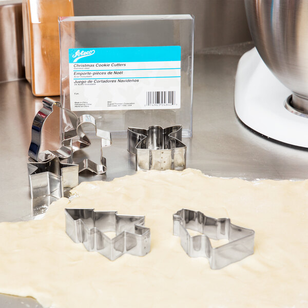 Ateco 4842 6-Piece Stainless Steel Christmas Cookie Cutter Set