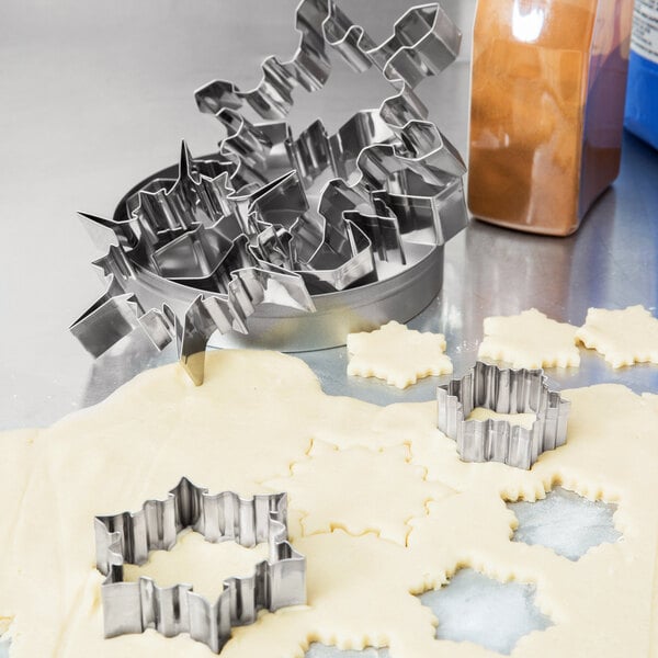 Ateco 5-Piece Stainless Steel Snowflake Cutter Set 4843 