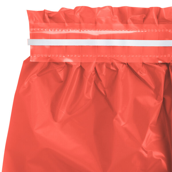 Creative Converting 743146 14' x 29" Coral Orange Plastic Table Skirt