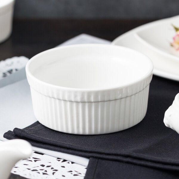 10 Strawberry Street WTR5SUF Whittier 12 oz. White Porcelain Fluted