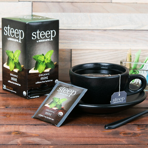 Steep By Bigelow Organic Mint Herbal Tea Bags 20/Box