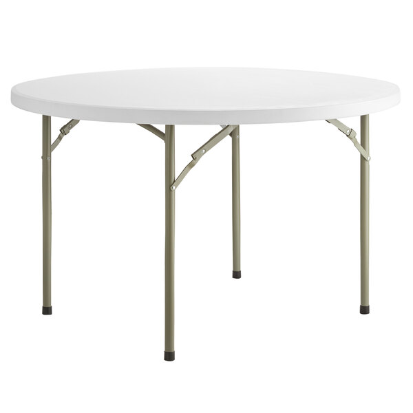 Round Folding Table 48 Heavy Duty, 48 Folding Table White