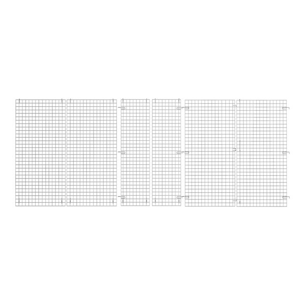 A grid pattern of wire on a white background.