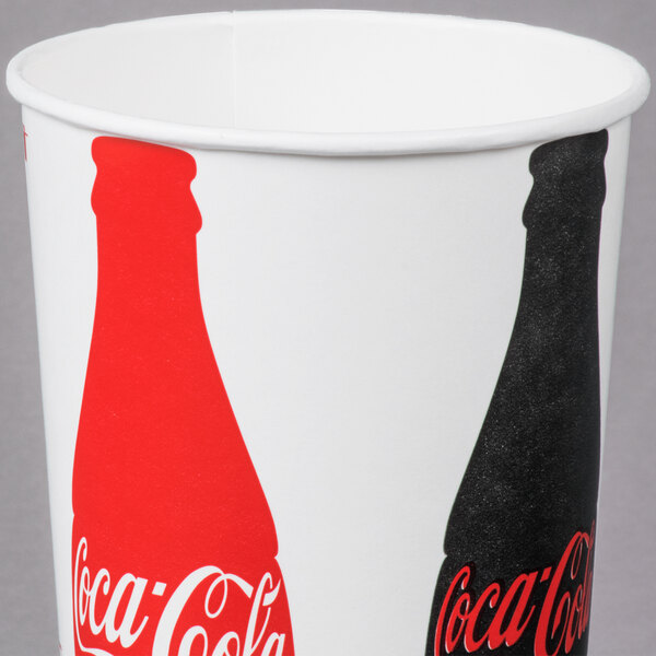 Solo TPH445-105820 Coke® 44 oz. Poly Paper Cold Cup - 500/Case