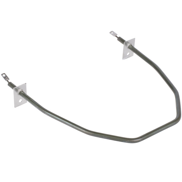 An Avantco Inner Heating Element with metal corners and a metal pipe with a screw.