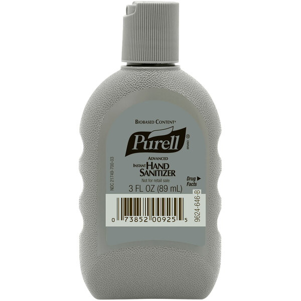Purell® 9624-24 Advanced 3 oz. Gel Instant Hand Sanitizer with FST Military Bottle - 24/Case