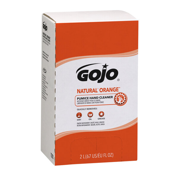 GOJO® 7255-04 TDX 2000 mL Natural Orange Pumice Hand Cleaner - 4/Case