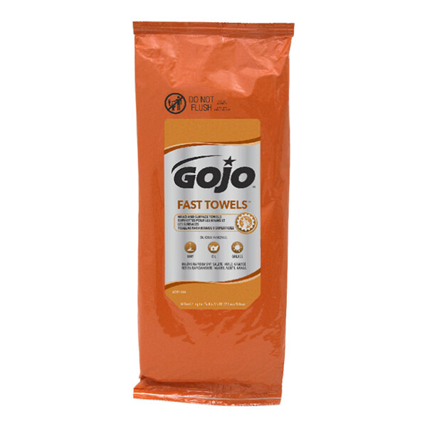 GOJO® 628506 Fast Towels Hand Cleaning Wipes 60 Count Tool Box Pack