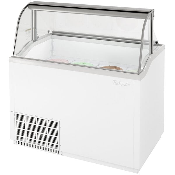 Turbo Air TIDC-47W-N 47" Low Curved Glass Ice Cream Dipping Cabinet