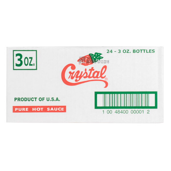 Crystal Hot Sauce 3 oz. Bottles, 24/Case staurantStore