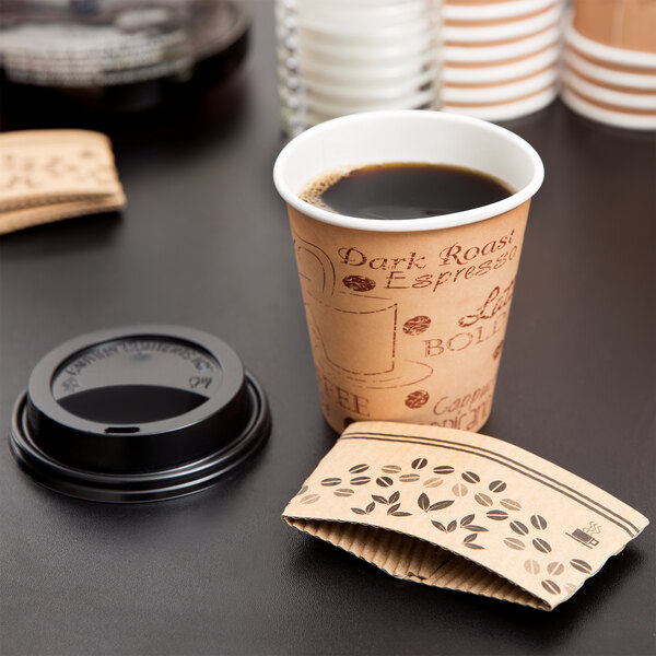 FREE Coffee Stirrers 50 10oz Disposable Paper Coffee Cups With Sip Lids 