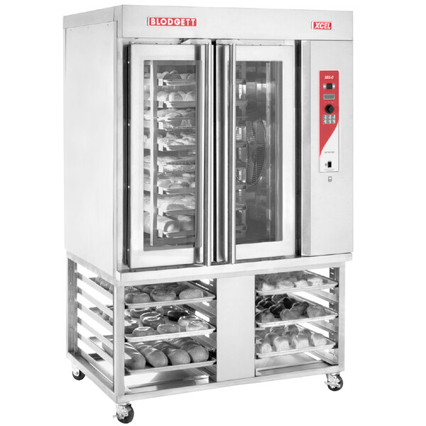 Blodgett XR8-G Natural Gas Mini Rotating Rack Bakery Convection Oven with Stand - 110,000 BTU