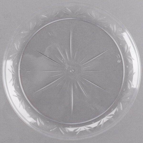 9 Round Details about   New Clear Dinnerware Disposable Hard  Plastic wedding Plates 