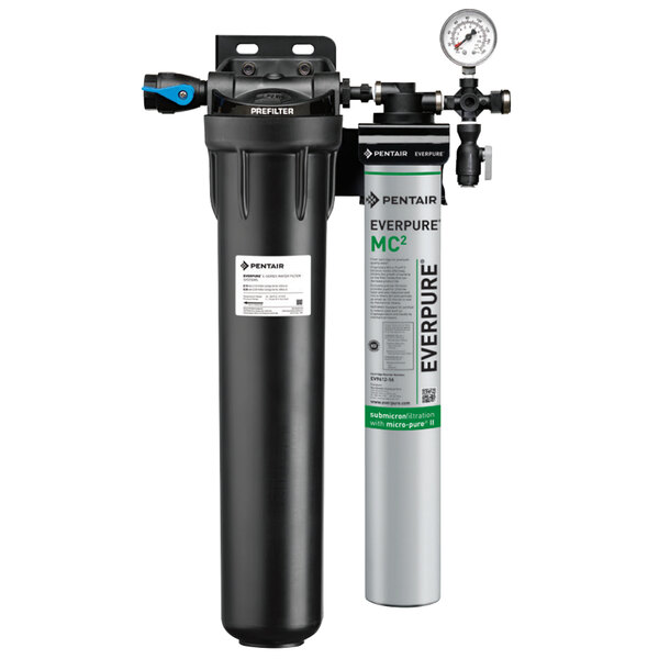 Everpure EV9328-01 Coldrink Single 1-MC2 Water Filtration System with Pre-Filter - .5 Micron and 1.67 GPM